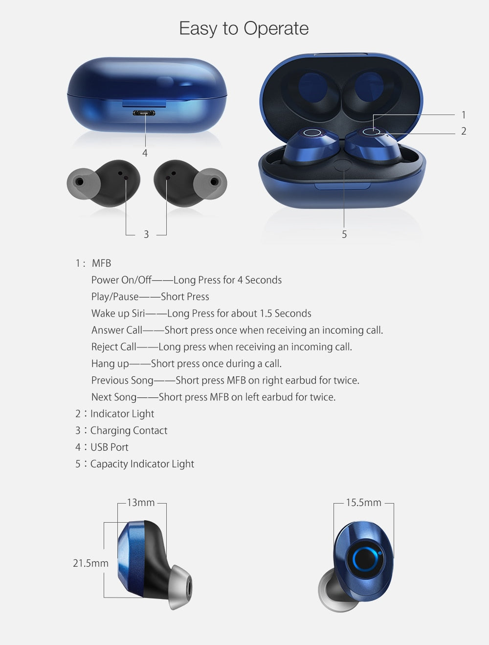 Sporty Earbuds Bluetooth