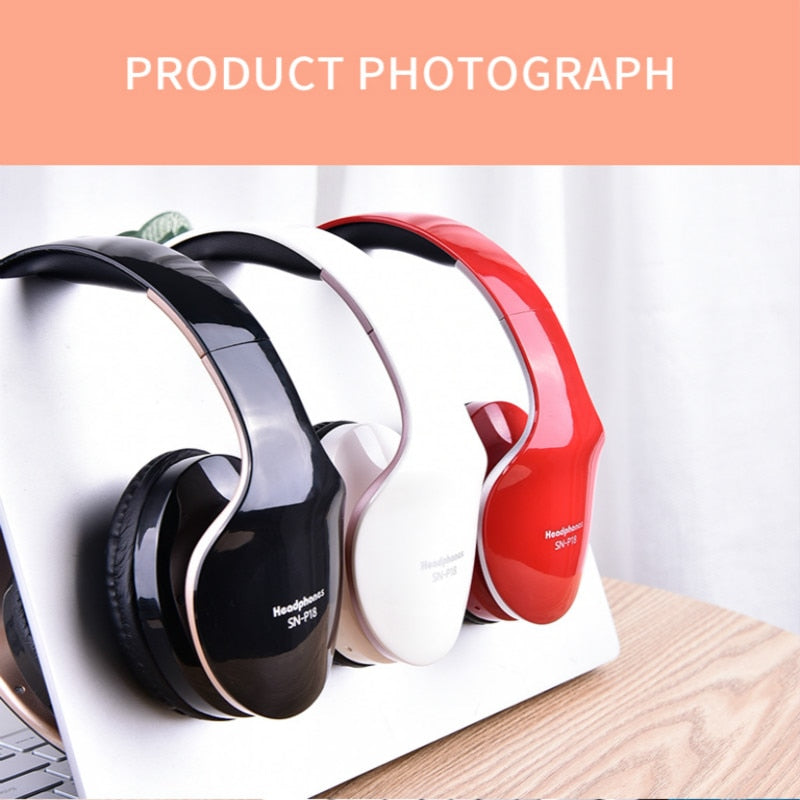 Foldable Wireless Bluetooth Headphones